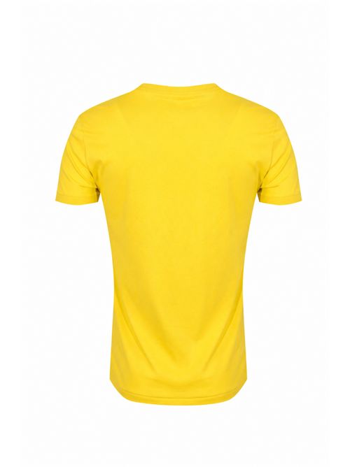 T-shirt in cotone con logo Pony Yellow POLO RALPH LAUREN | 710671438512